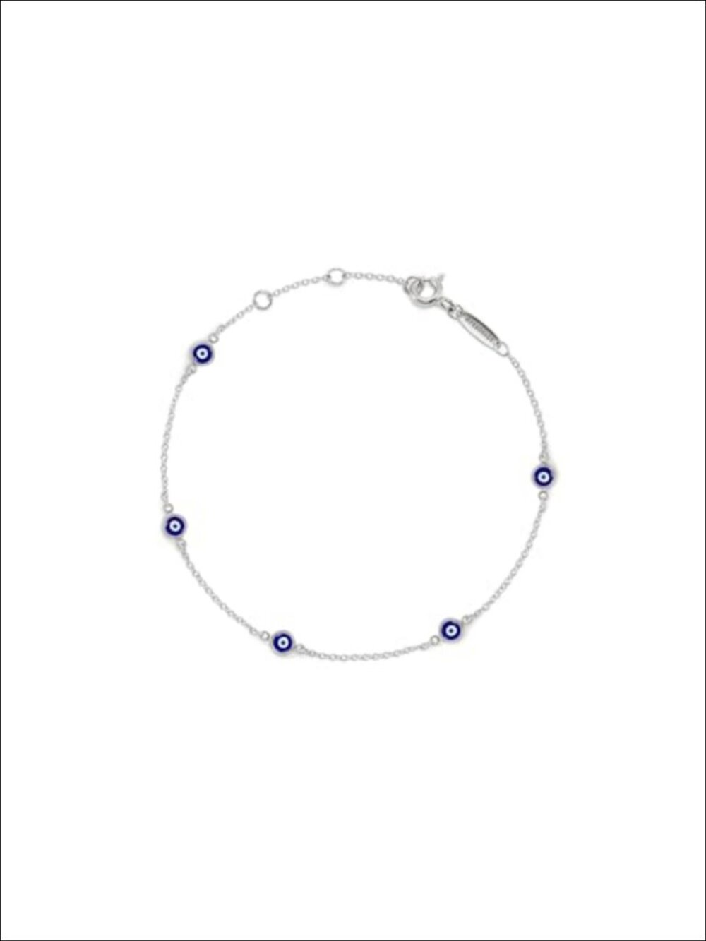18K Gold Plated 925 Sterling Silver Evil Eye Bracelet Adjustable Lucky Amulet